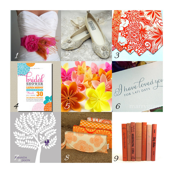 Hawaii wedding finds etsy orange ideas