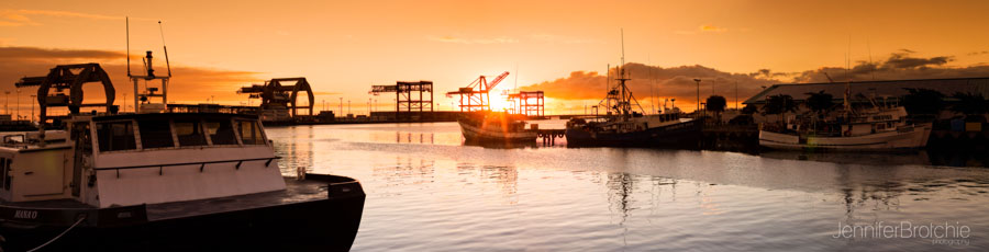 honolulu harbor landscape photo