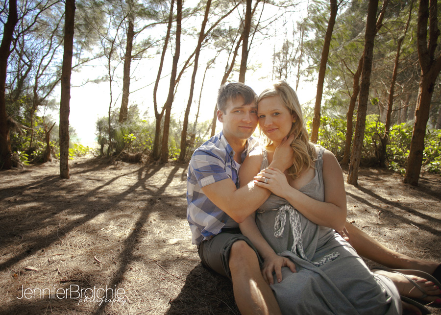 hawaii wedding engagement maternity beach photos