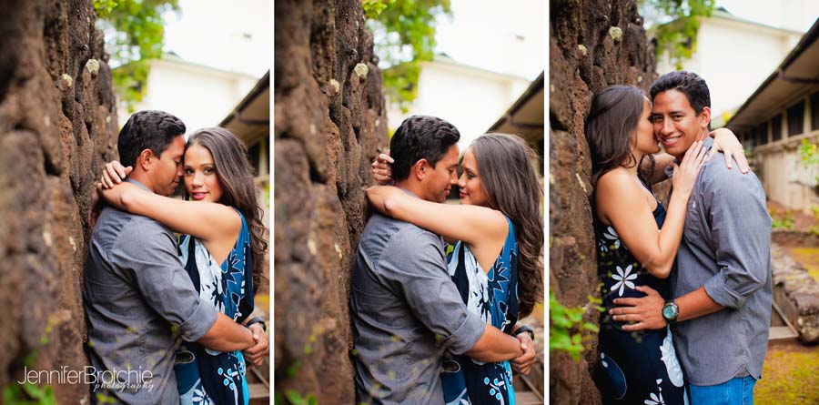 kamehameha school honolulu waikiki ihilani engagement wedding pictures