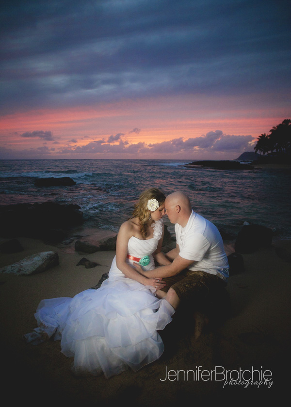 wedding at the ihilani marriott photography at the beach at sunset photo