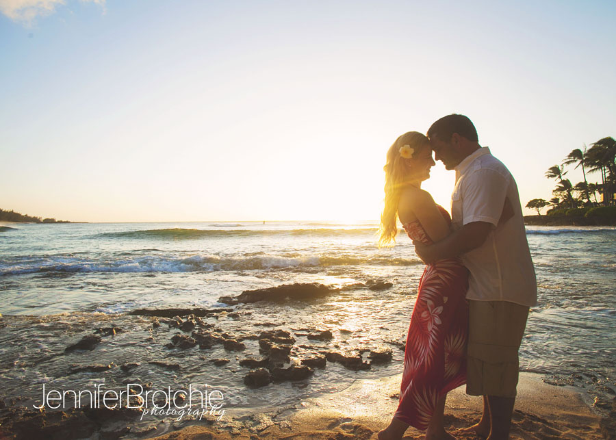 hawaii surprise engagements birthday beach sunset pictures