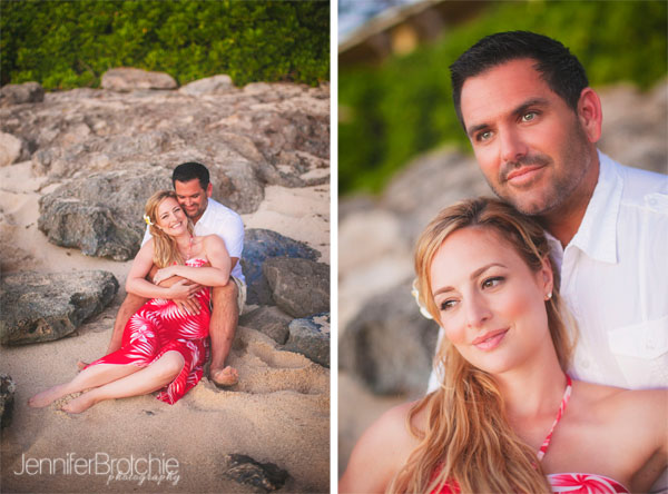 turtle bay resort hawaii wedding sunset beach picture