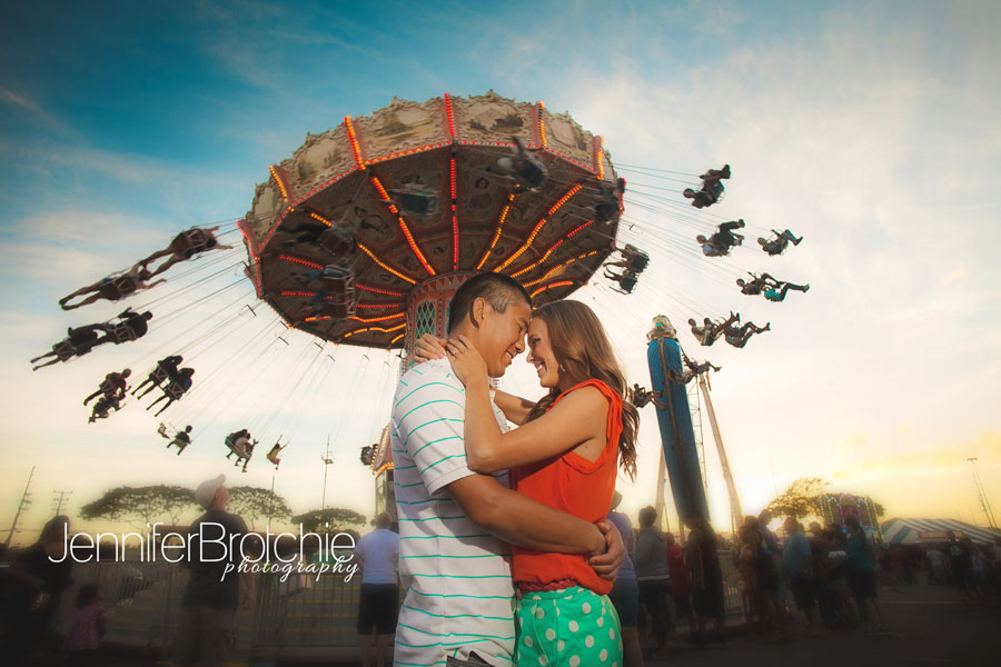 engagement photographer carnival wedding oahu