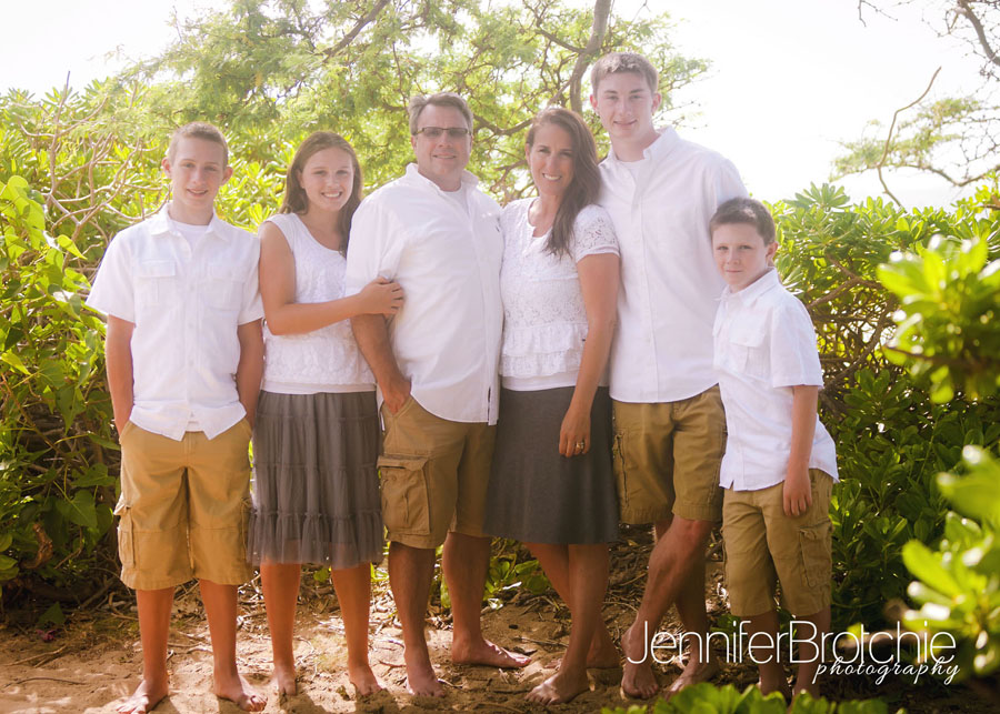 oahu family picture beach honolulu hawaii