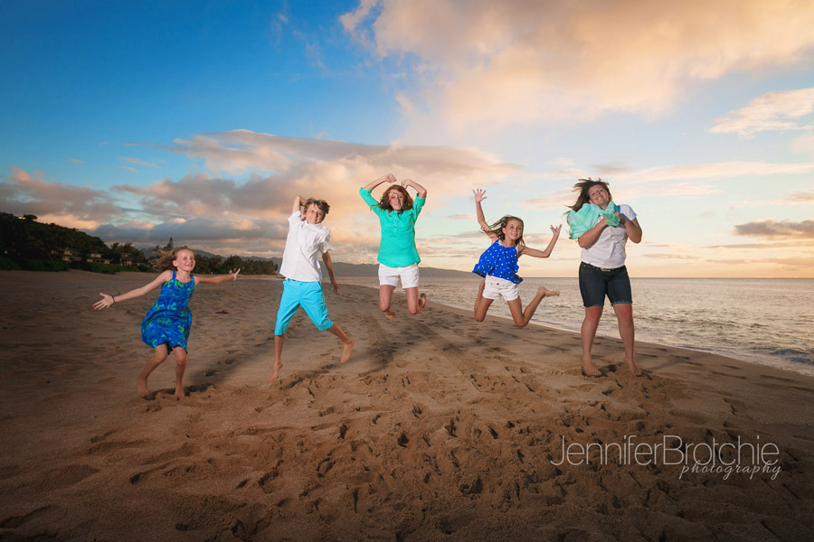oahu family photographer north shore sunset hawaii