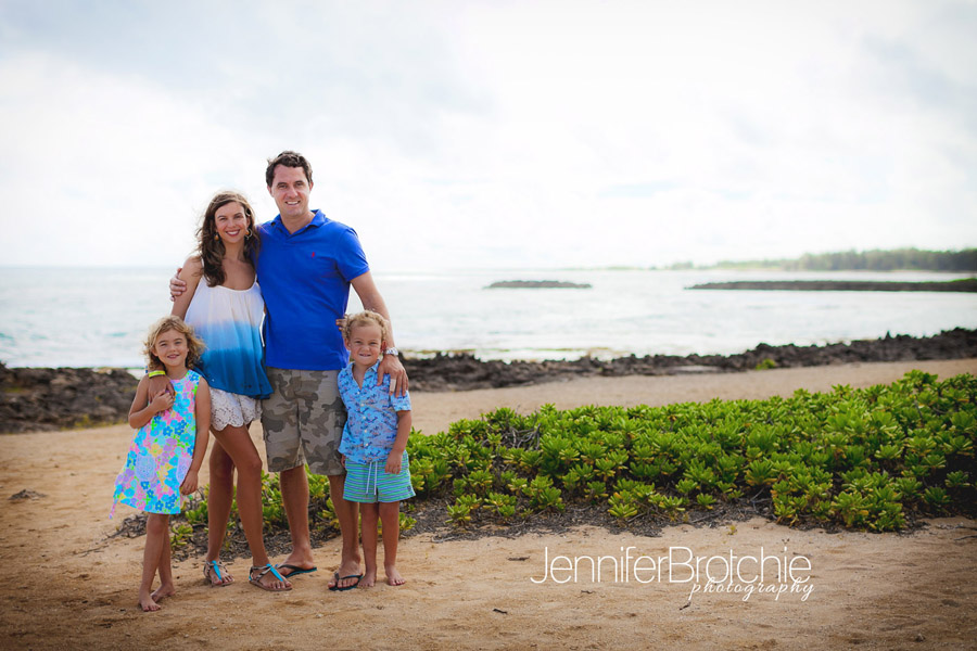 professional pictures on oahu at turtle bay resort for family