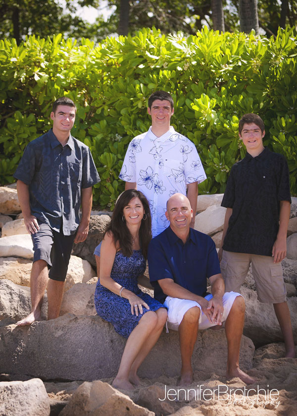 hawaii family photographer beach picture aulani north shore turtle bay resort