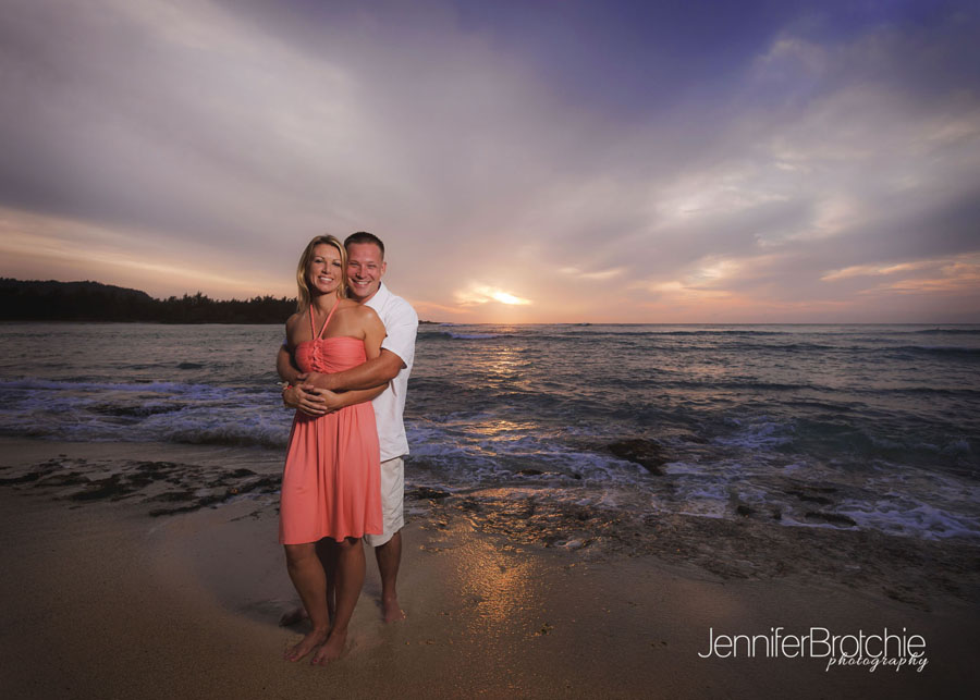 Professional photography at Turtle Bay Resort at North Shore, sunset at the beach