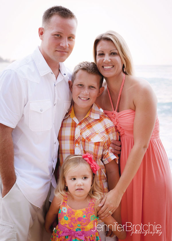 Family photography on Oahu for portraits for vacationing families staying at Turtle Bay Resort