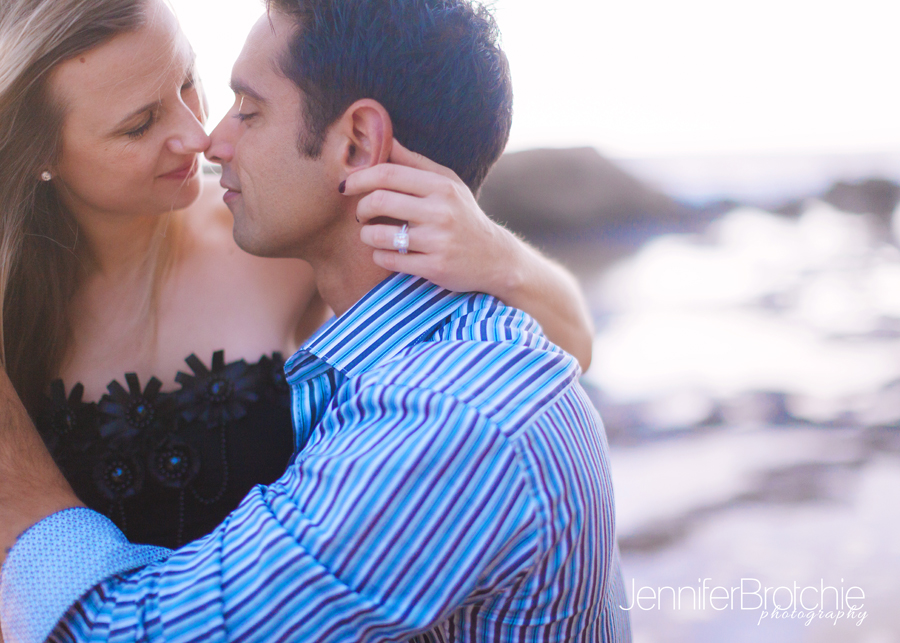 hawaii oahu sunset engagement photo session