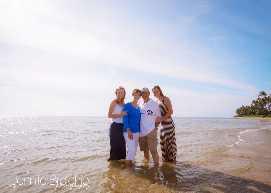 family beach family portrait photo shoots on oahu, hawaii