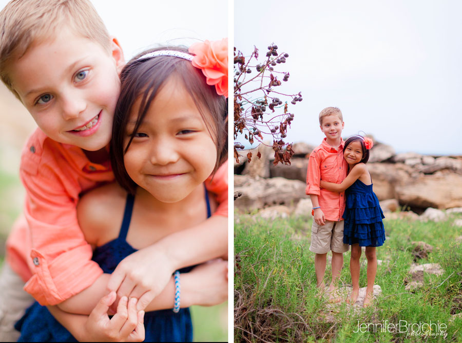family beach pictures on oahu