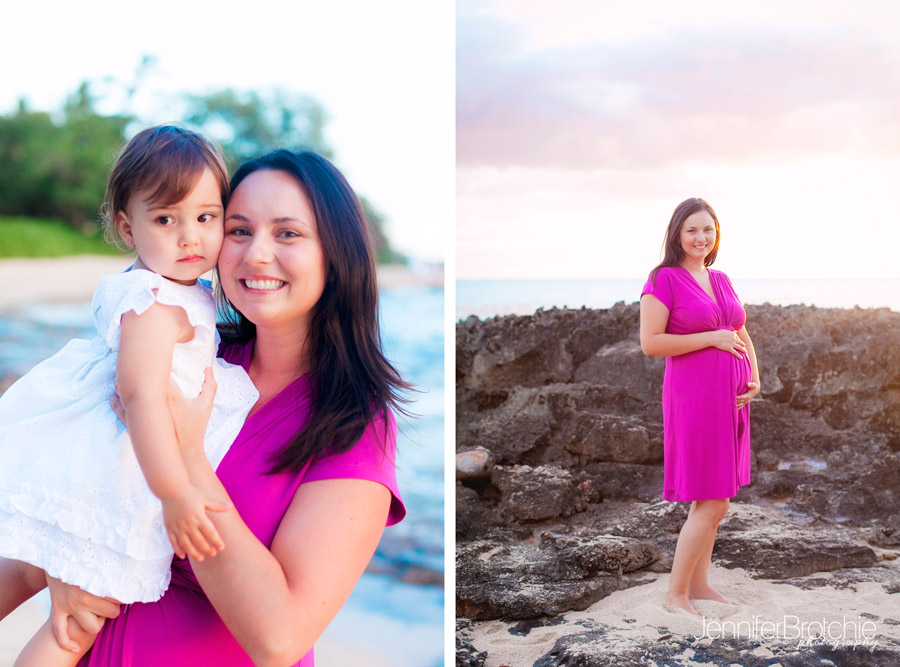hawaii family photos at disney aulani resort, sunset, couples, engagements