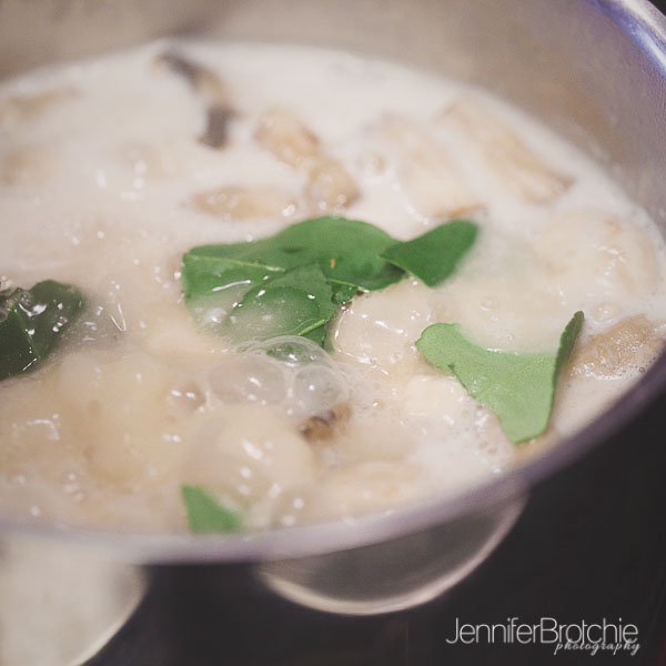 thai coconut lemongrass soup, thai food recipes, food photography, oahu professional photo