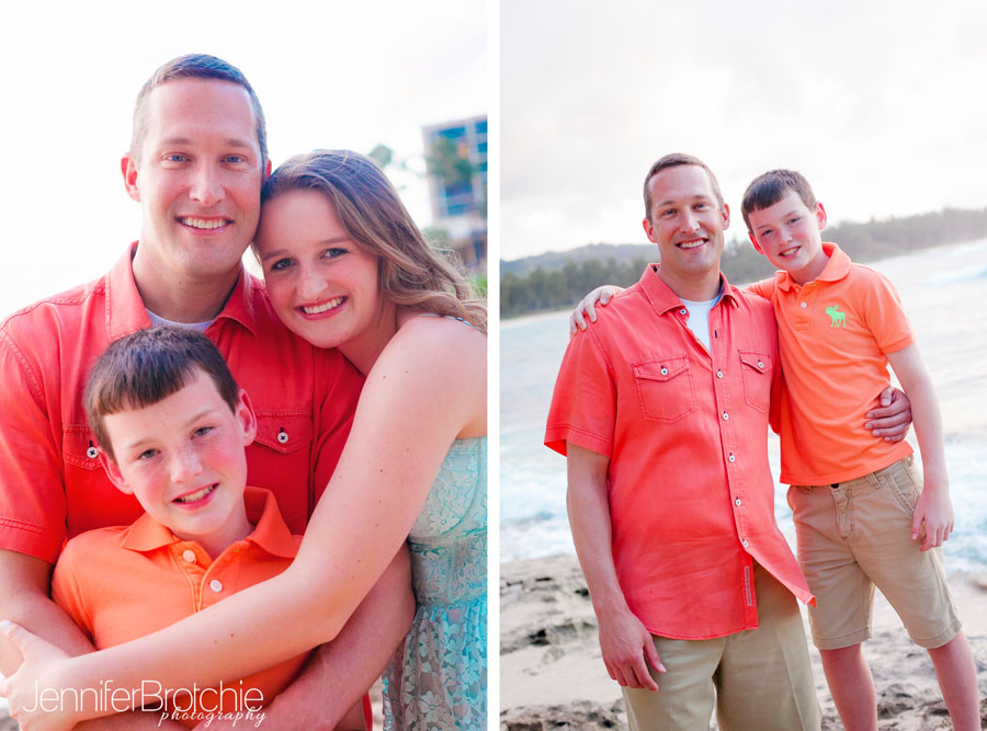 portraits on the beach, oahu, hawaii, vacation fun