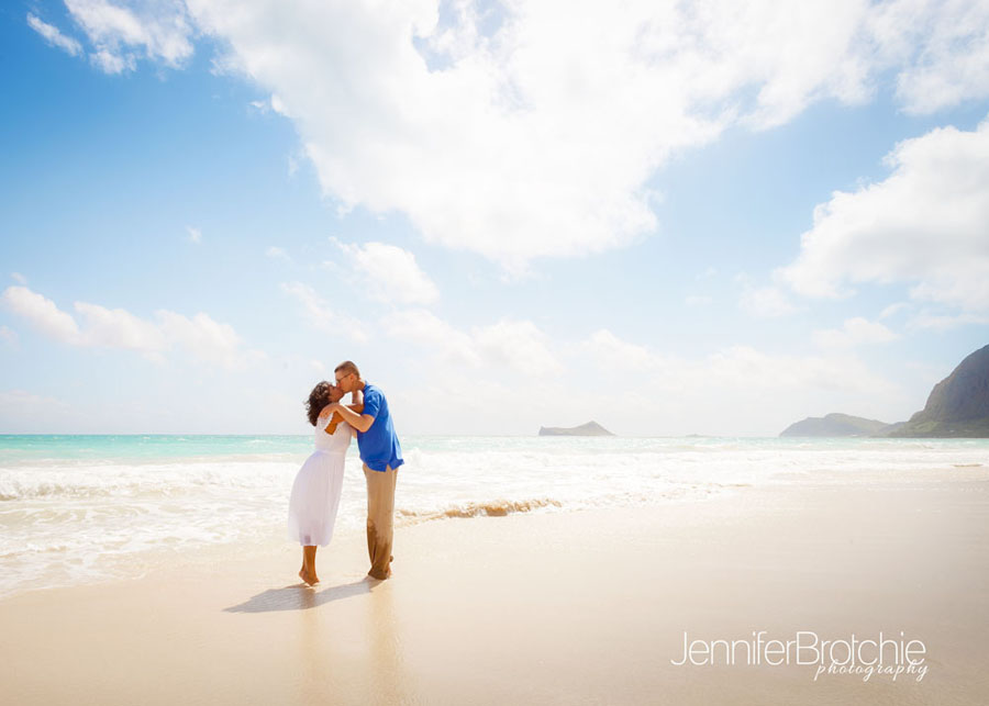 oahu engagement session for couples on the beach