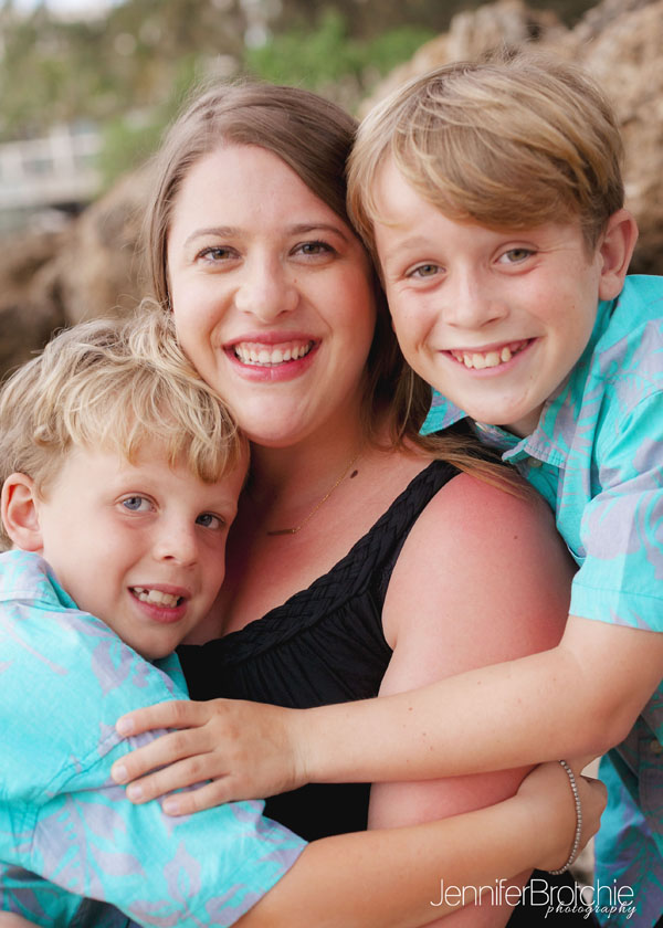 family photo shoot at the beach in Oahu