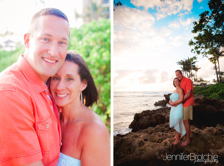 family photos on Oahu near Turtle Bay Resort and Disney Aulani Resort