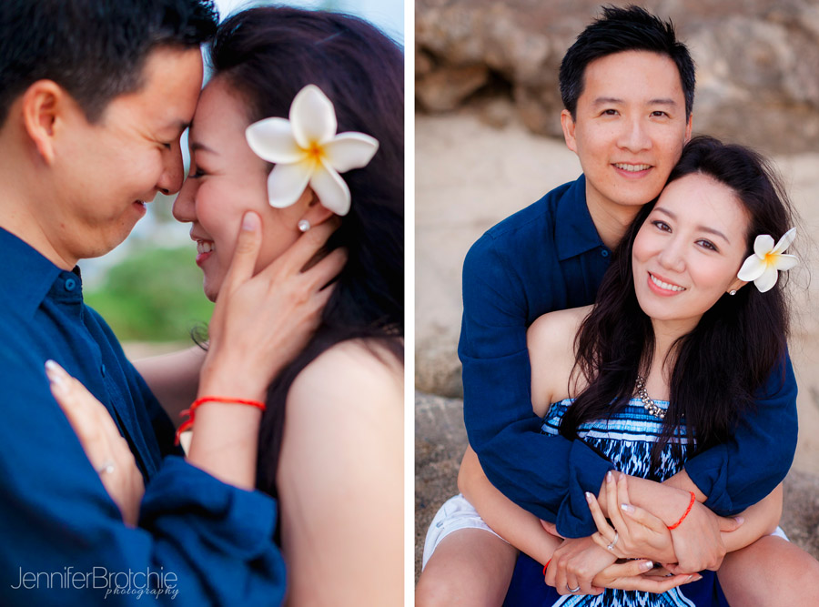 wedding photography on oahu, sunset engagement sessions