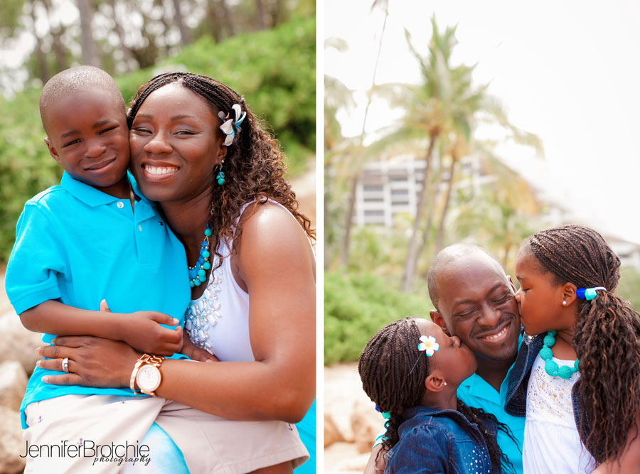 Oahu Family Portraiture on the beach.