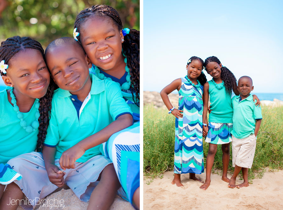 Family beach photo shoots in Oahu.  Lodging at Disney Aulani.  Professional Family Photography