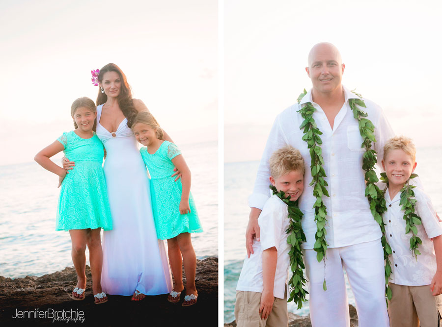 oahu family photographer, wedding, ceremony at the beach, koolina, hawaii, disney aulani, family