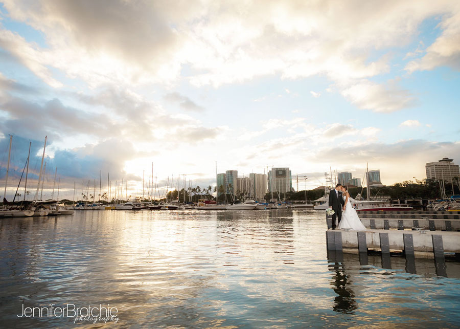 Oahu, Hawaii, Wedding Photographer, Waikiki, Hawaii Prince Hotel, Bride and Groom