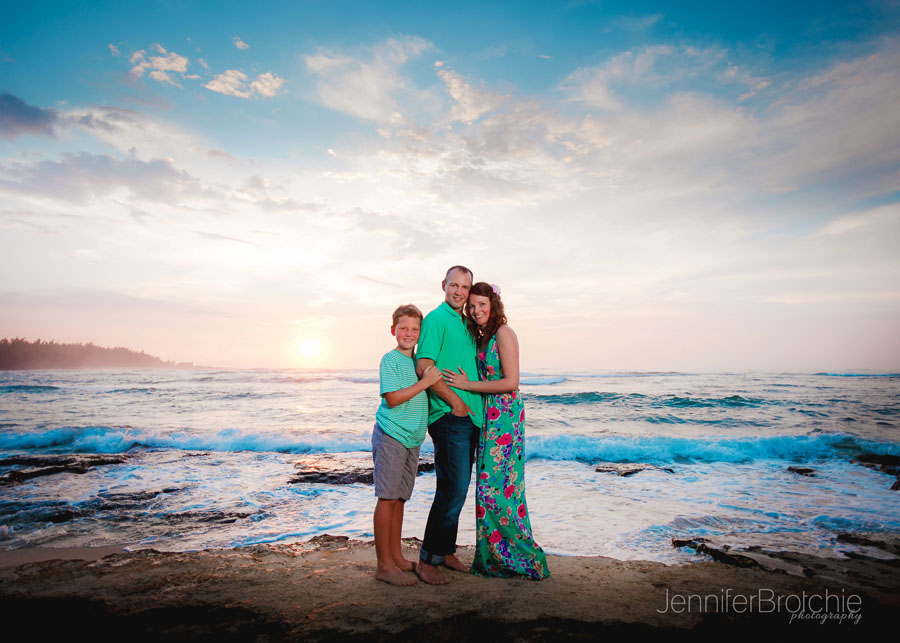 Oahu Family Photographer, Turtle Bay Resort Family Shoots, Sunset Photo Shoots, Disney Aulani Resort Portrait Sessions at the Beach