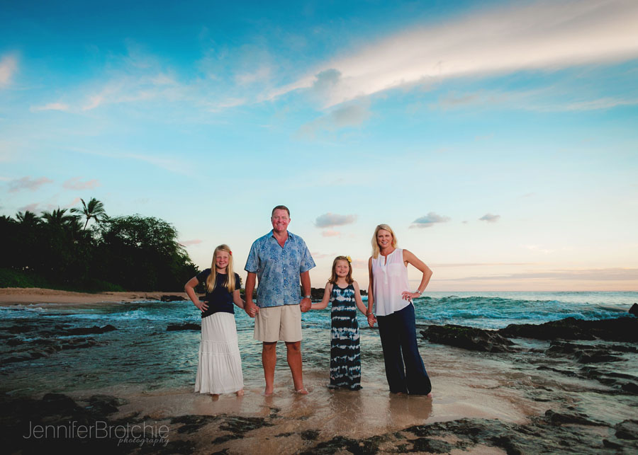 Oahu Family Photographer, Vacation Beach Photos on Oahu, Disney Aulani Pictures at the Beach, Sunset Photos North Shore