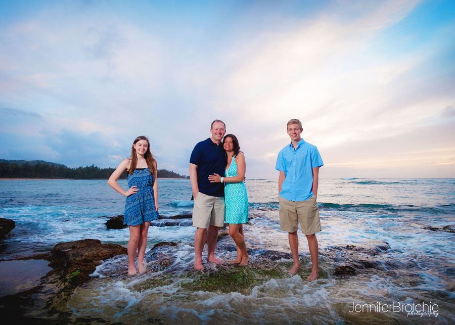 Oahu Family Photographer, Disney Aulani Pictures at the Beach, Sunset Photo Shoot at Turtle Bay, Waikiki Vacation Pictures
