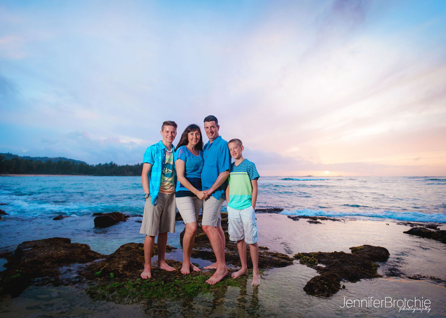 Oahu Family Photographer, Disney Aulani Pictures at the Beach, Sunset Photo Shoot at Turtle Bay, Waikiki Vacation Pictures