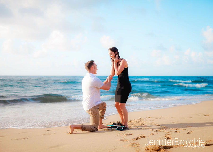 Oahu Photographer, Surprise Proposals on Oahu, Couples Photos at the Beach, Beach Portraits in KoOlina, Sunset Shoots at Turtle Bay Resort, Photographer in Waikiki