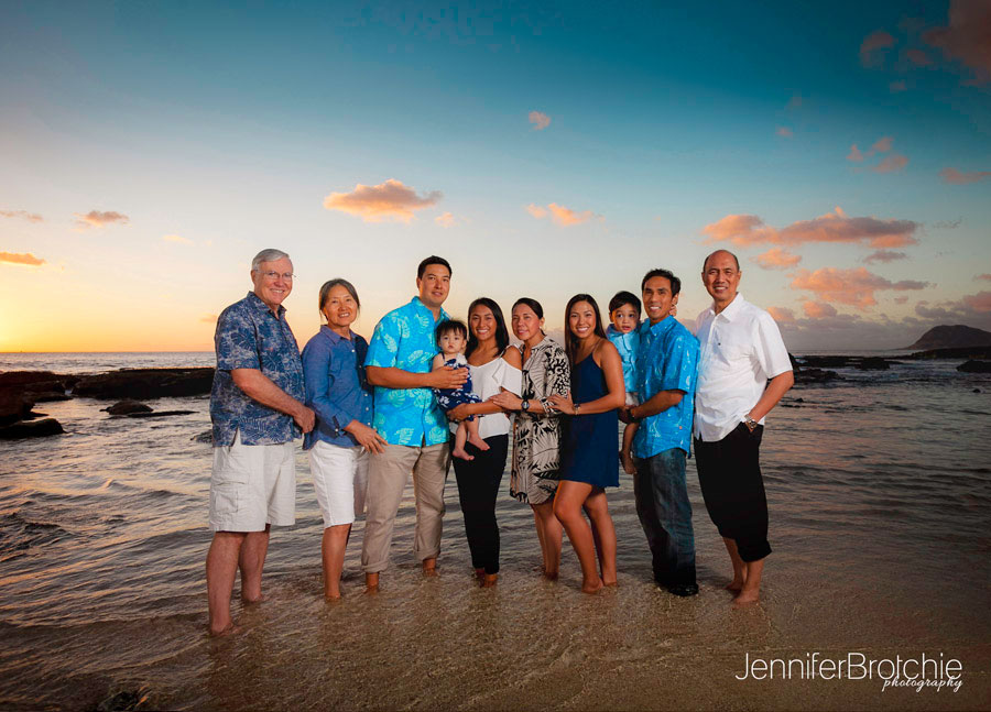 Oahu Family Photographer, Large Family Beach Photo Shoots, Waikiki Photographer, Disney Aulani Resort Beach Pictures, Turtle Bay Resort Beach Portraits