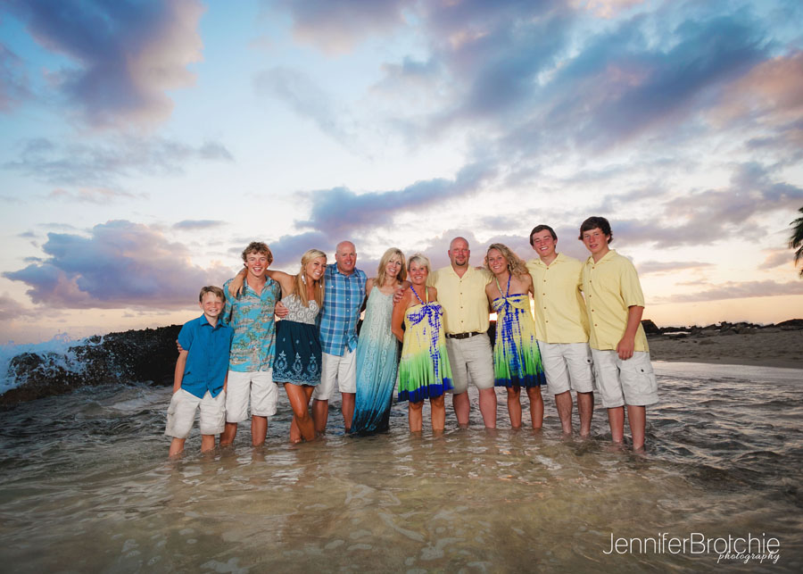 Oahu Family Photographer, Large Family Beach Photo Shoots, Waikiki Photographer, Disney Aulani Resort Beach Pictures, Turtle Bay Resort Beach Portraits