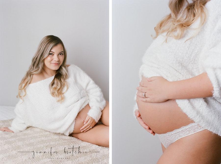 Maternity & Family Photographer in Studio in Redlands, Natural and Relaxed Maternity Photoshoot