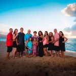 Extended Family Beach Sunset Portraits