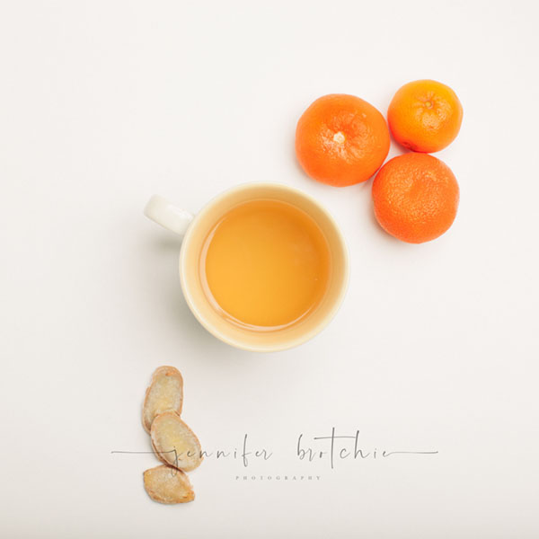 Redlands Product Photographer, Redlands Photographer, Benefits of Ginger and Orange Peel Tea